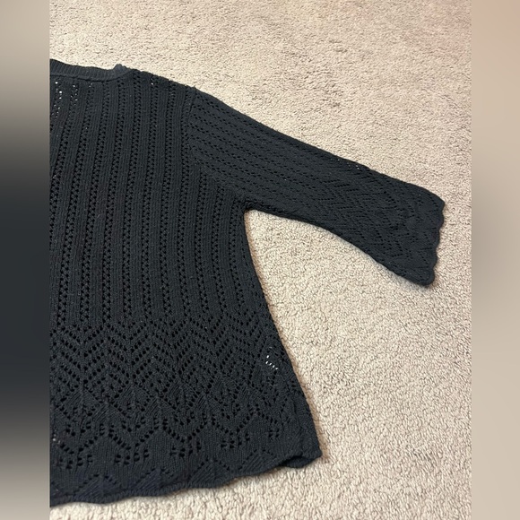 United States black mesh sweater - Picture 2 of 12